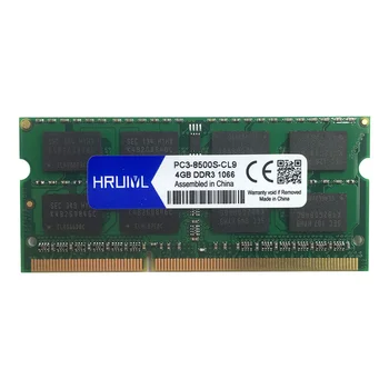  HRUIYL PC3-8500S DDR3 4 GB 2 GB 1066 Mhz 1066MHZ PC3 8500 DDR3 2G 4G SO-DIMM Memoria Notebook RAM 204-Pin 1,5 V Klēpjdatoru Atmiņa