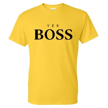  KOKVILNAS t-veida Krekls ar Īsām Piedurknēm Vīriešu T-Krekls Drukas Jā, Boss Komplekti Vīriešu T Custom Īpaša Gadījuma T Krekls.