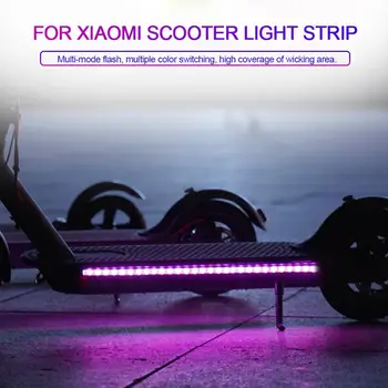  Flasher Aizmugurējie Bremžu Miglas Luktura Xiaomi M365 Scooter Izturīgs Strip Gaismas Scooter Salokāms Lampas, LED Gaisma-Up Krāsains Teltis